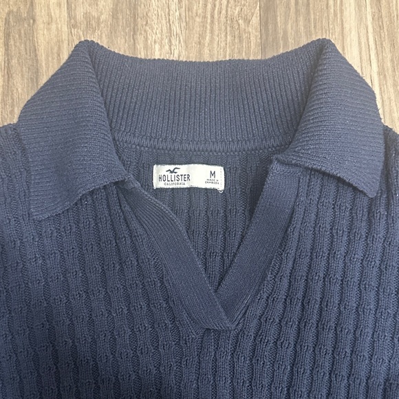Hollister Easy Stitchy Polo Sweater - Picture 2 of 6